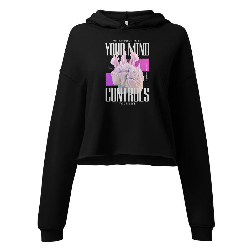 Control your Mind Women's Cropped Hoodie