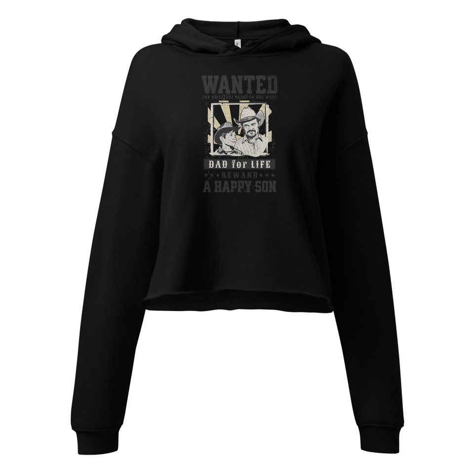 Dad Wanted Women's Cropped Hoodie