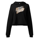Death Before Decaf Women's Cropped Hoodie