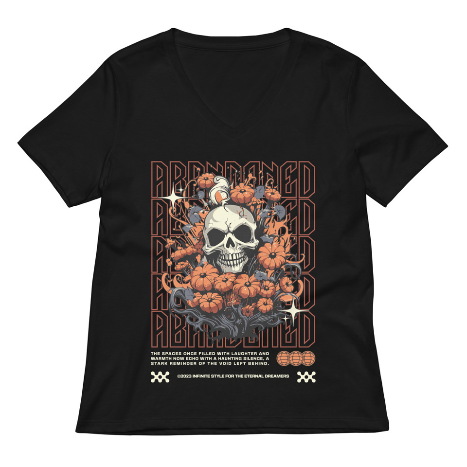 Abbandoned Women's Relaxed V-Neck T-Shirt