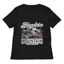 Adventure Mountain Wild Nature Women's Relaxed V-Neck T-Shirt