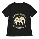 Agartha Gardens Wildlife - Animal Sanctuary Women's Relaxed V-Neck T-Shirt