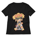 Alien Records  Women's Relaxed V-Neck T-Shirt