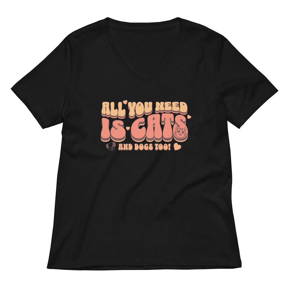 All You Need Women's Relaxed V-Neck T-Shirt