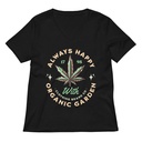 Always Happy - Cannabis Women's Relaxed V-Neck T-Shirt