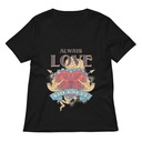 Always Love Yourself - Retro Inspirational Quote Women's Relaxed V-Neck T-Shirt