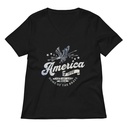 America 1776 Women's Relaxed V-Neck T-Shirt