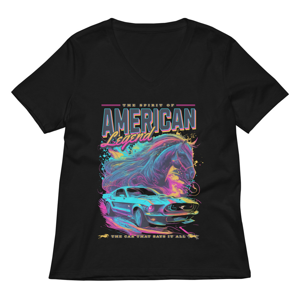 American Legend Women's Relaxed V-Neck T-Shirt