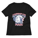 American Made Women's Relaxed V-Neck T-Shirt