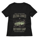 Arizona Outdoor Camp - Classic Truck Women's Relaxed V-Neck T-Shirt