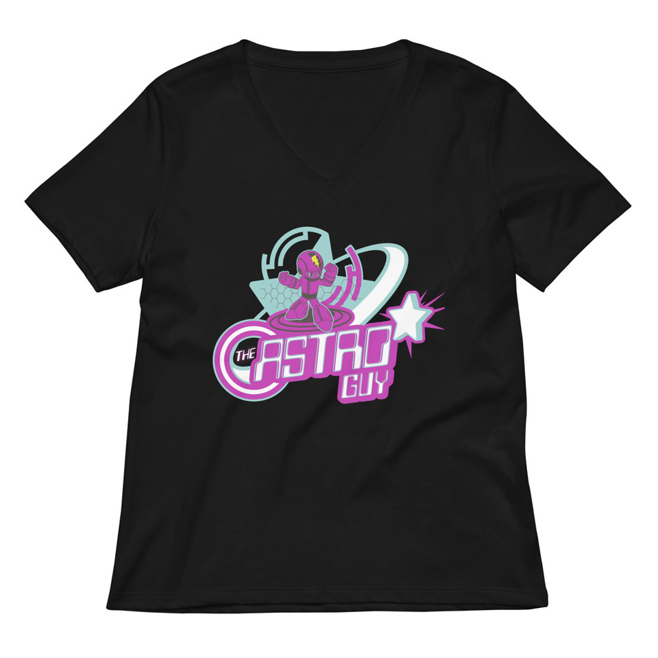 astro guy Women's Relaxed V-Neck T-Shirt