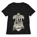 August 1973 - 50 Years Of Being Fantastic Women's Relaxed V-Neck T-Shirt