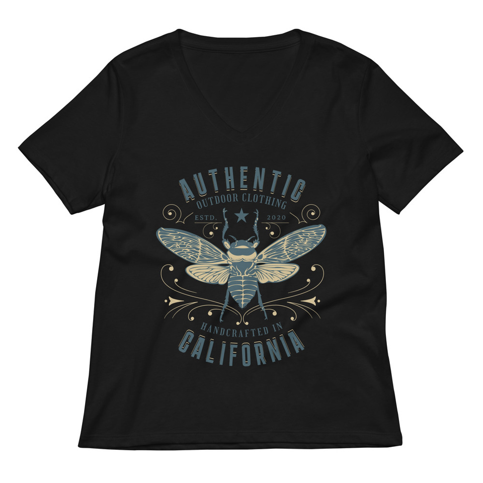 Authentic Outdoor Co. - Insect Women's Relaxed V-Neck T-Shirt