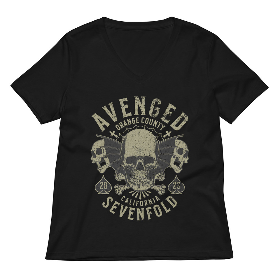 AVENGED SEVENFOLD Women's Relaxed V-Neck T-Shirt
