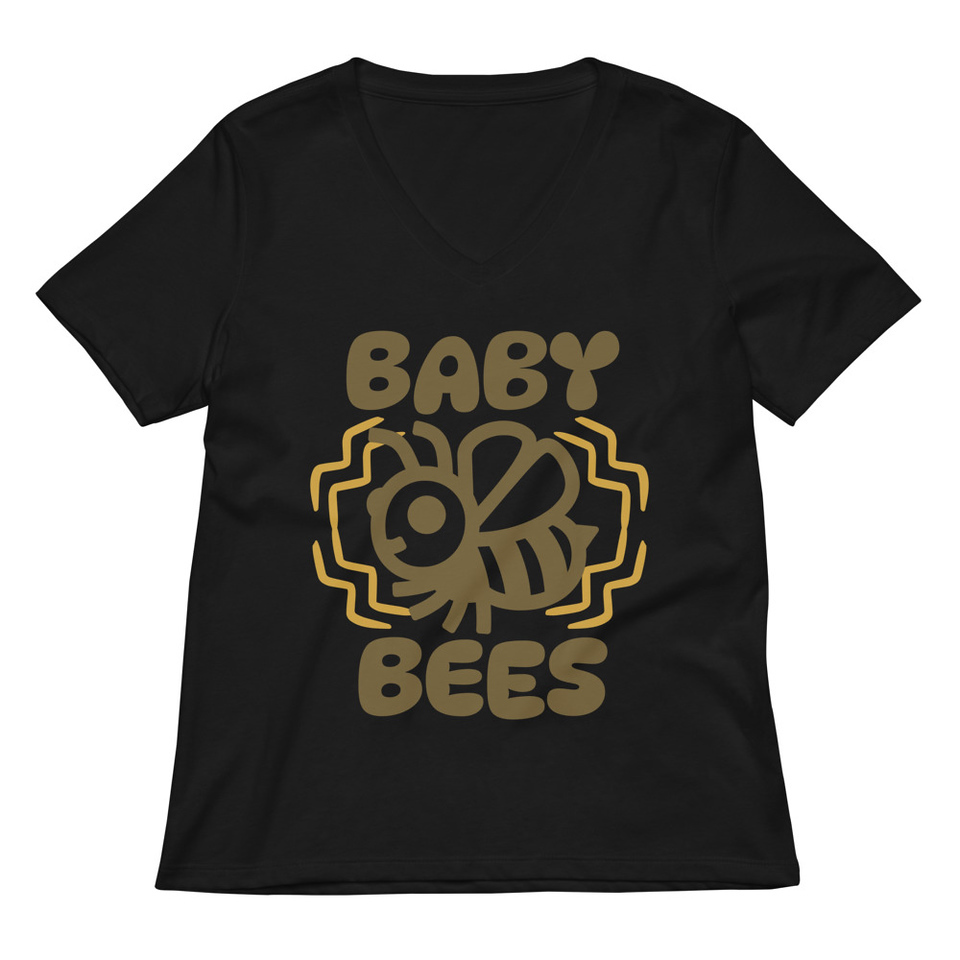 Baby Bees - Cute Insect Women's Relaxed V-Neck T-Shirt