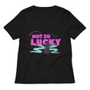 Bad Luck Kitty - Halloween Women's Relaxed V-Neck T-Shirt
