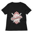 Baseball Mom Women's Relaxed V-Neck T-Shirt