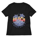 Beach Life Best Life Women's Relaxed V-Neck T-Shirt