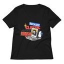 Because Classic Never Crash Women's Relaxed V-Neck T-Shirt