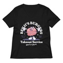 Benji's Burgers - Fast Food Women's Relaxed V-Neck T-Shirt