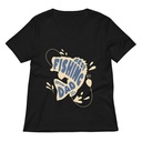 Best Fishing Dad - Typography Women's Relaxed V-Neck T-Shirt