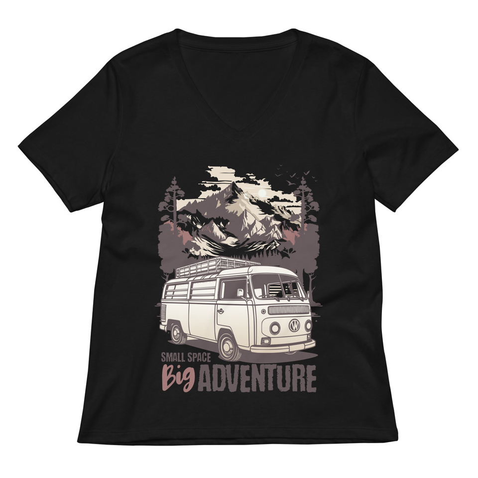 Big Adventure Women's Relaxed V-Neck T-Shirt