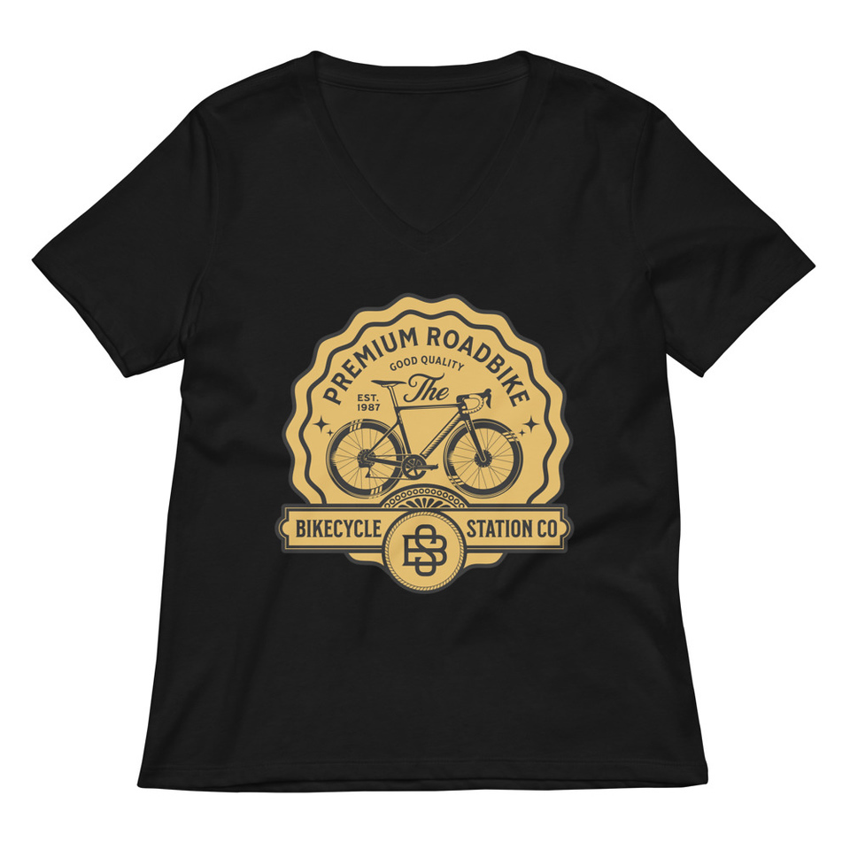 Bikecycle Station Co. - Sports Women's Relaxed V-Neck T-Shirt