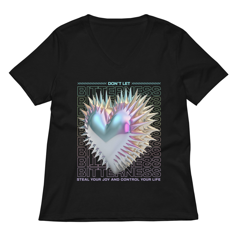 Bitterness Women's Relaxed V-Neck T-Shirt