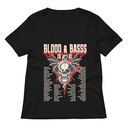 Blood & Basss - Snake and Skull Women's Relaxed V-Neck T-Shirt