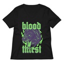 Blood Thirst - Neon Dog Women's Relaxed V-Neck T-Shirt