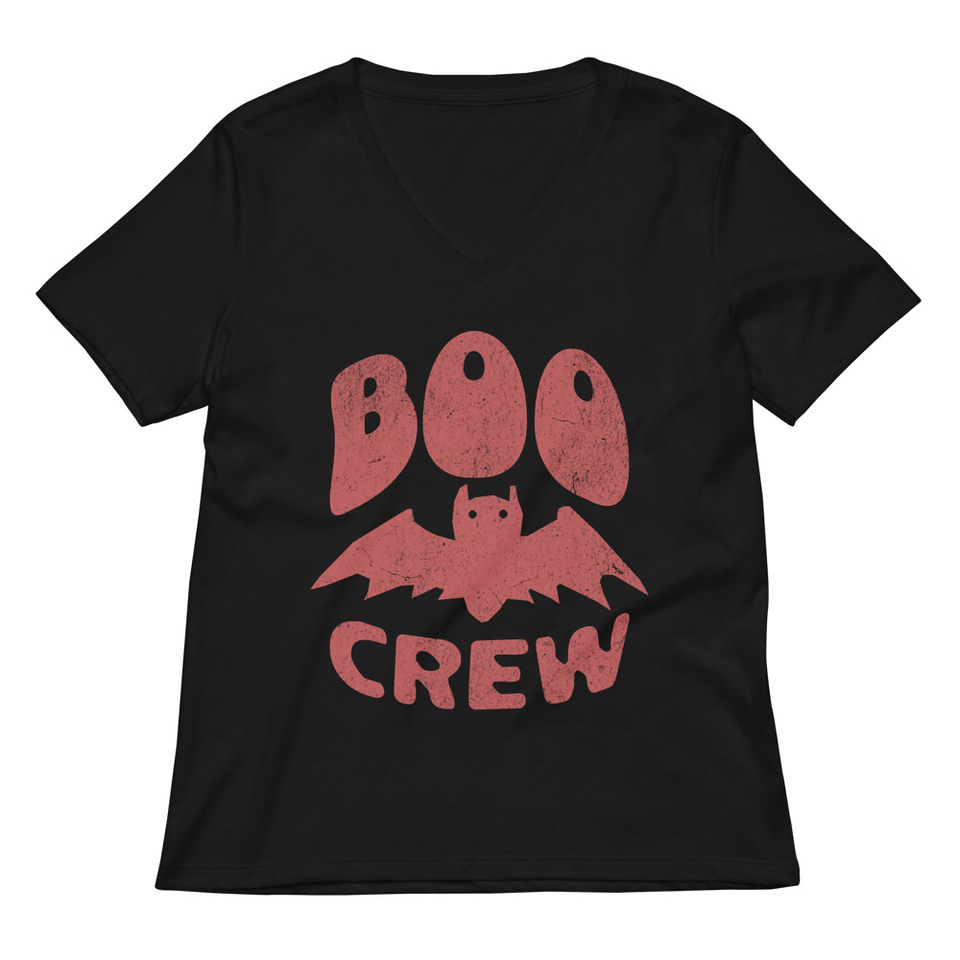 Boo Crew Women's Relaxed V-Neck T-Shirt