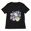 Boos + Brews - Halloween Women's Relaxed V-Neck T-Shirt