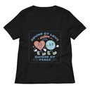 BOUND BY LOVE Women's Relaxed V-Neck T-Shirt