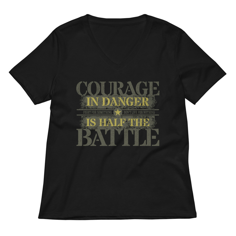 Brave Soldier Women's Relaxed V-Neck T-Shirt