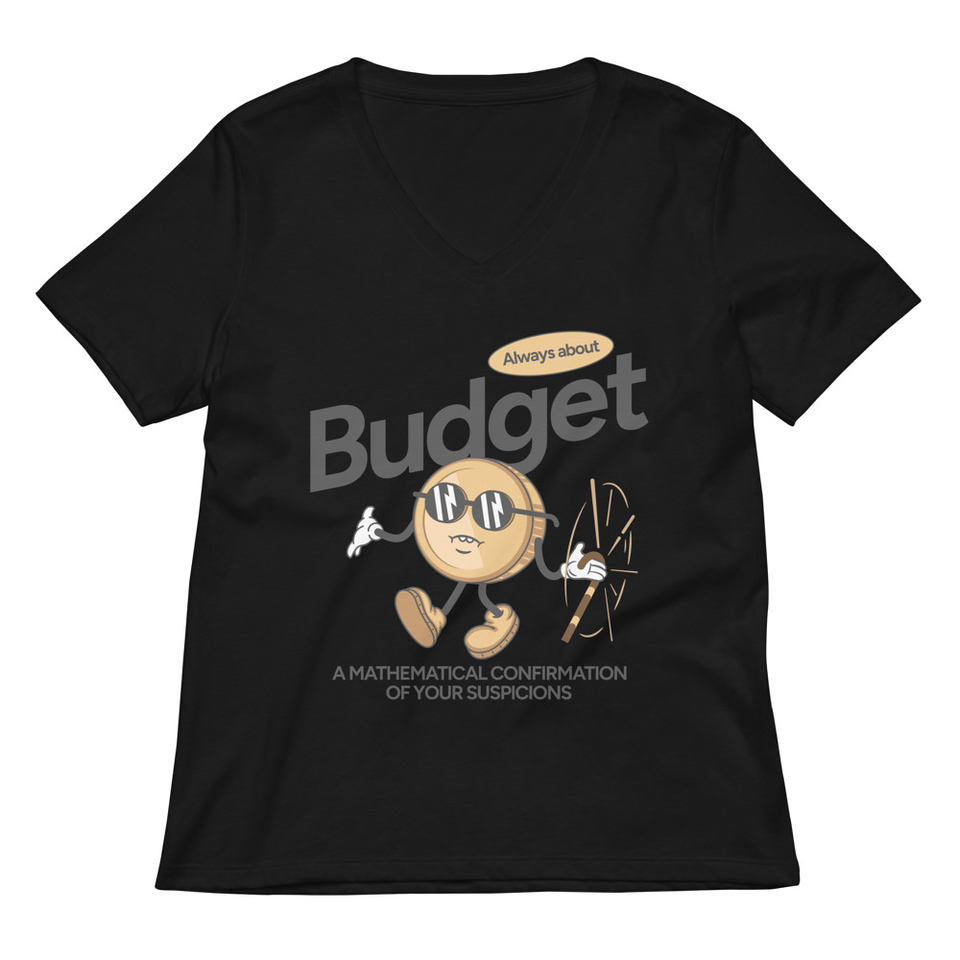 Budget Women's Relaxed V-Neck T-Shirt