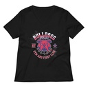 Bulldogs Athletic - Sports Apparel Women's Relaxed V-Neck T-Shirt