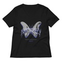Butterfly Women's Relaxed V-Neck T-Shirt