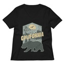 California Bear - Outdoors Wilderness Camping Hiking Women's Relaxed V-Neck T-Shirt