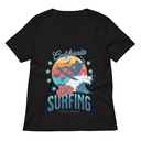 California Surfing - Palm Beach Women's Relaxed V-Neck T-Shirt