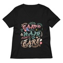 Camp Hair Don't Care Women's Relaxed V-Neck T-Shirt