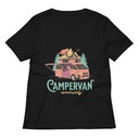 Campervan Community - Outdoor Adventure Women's Relaxed V-Neck T-Shirt
