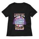 Camping Vibes Women's Relaxed V-Neck T-Shirt
