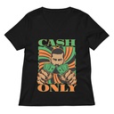 Cash Only - Streetwear Women's Relaxed V-Neck T-Shirt