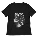 Cats Women's Relaxed V-Neck T-Shirt