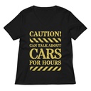 Caution Signs - Yellow Traffic Sign Women's Relaxed V-Neck T-Shirt