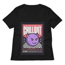 Chillout Streetwear Women's Relaxed V-Neck T-Shirt