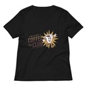 Coffee Club Women's Relaxed V-Neck T-Shirt