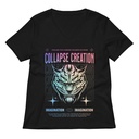 Collapse Creation Women's Relaxed V-Neck T-Shirt