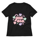 Colorful Self Love Affirmation - Heart Women's Relaxed V-Neck T-Shirt