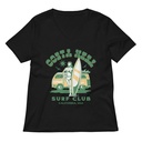 Costa Mesa Surf Club - Campervan Women's Relaxed V-Neck T-Shirt